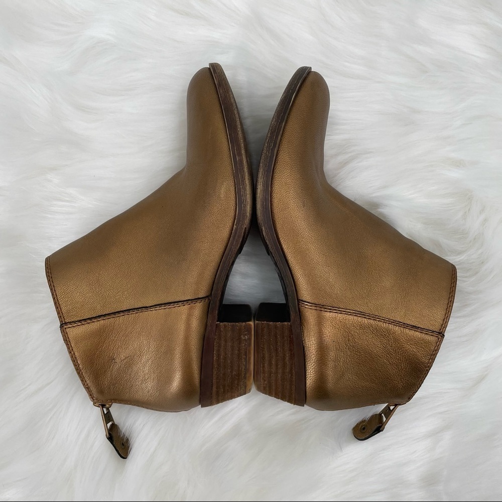 Lucky Brand Gold Belvva Ankle Boots - Picture 6 of 12